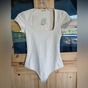 Intimately By Free People Cream Bodysuit